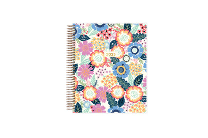 2025 floral front cover on this 7x9 livewell weekly planner