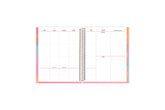 vertical weekly planning layout on this 7x9 planner January 2025 - December 2025