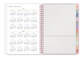 yearly overview of this 2025 5.875x8.625 planner featuring months for 2025 and 2026