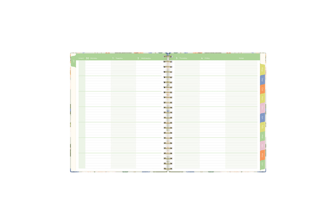 Franello 2025-2026 Weekly 8.5x11 Teacher Lesson Planner Hardcover Clipfolio