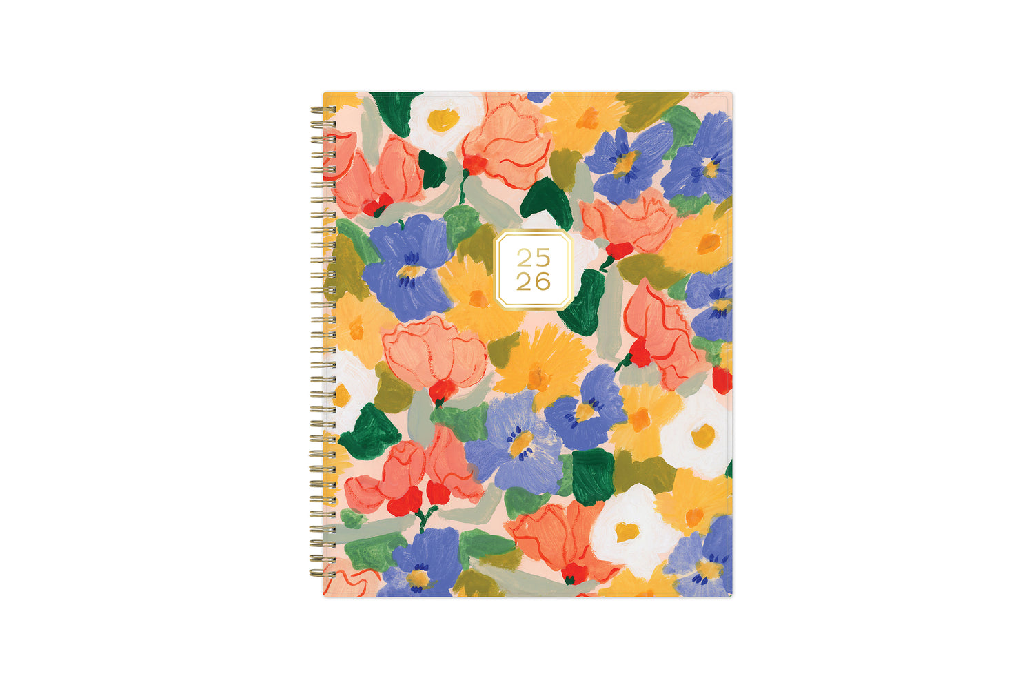 bouquet of flowers front cover on this 2025-2026 academic planner in 8.5x11 size