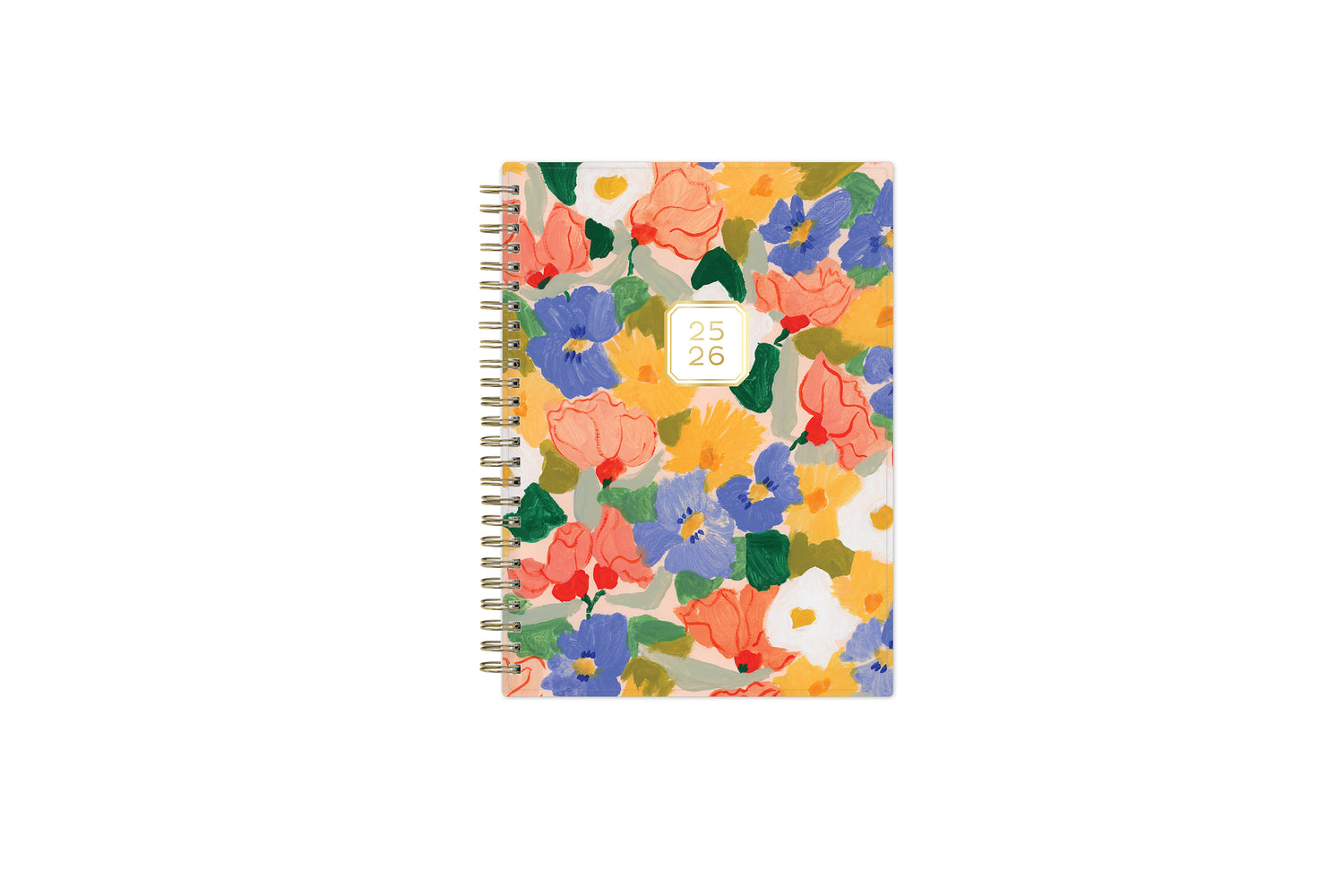 bouquet of flowers front cover on this 2025-2026 academic planner in 5.875x8.625 size