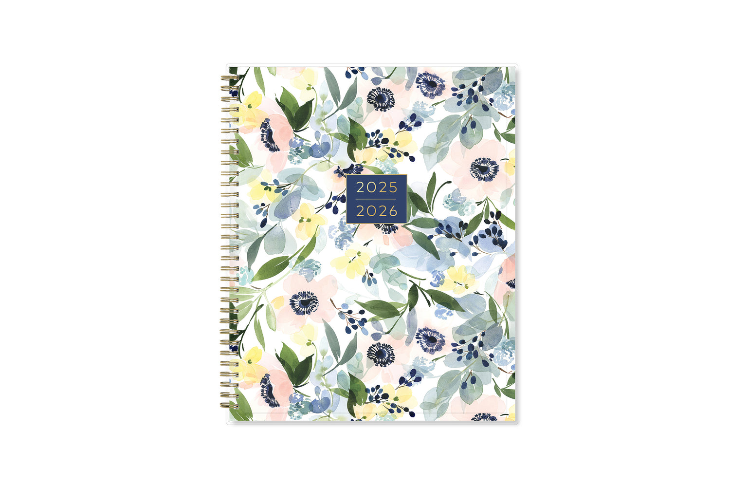 beautiful painted floral front cover in 8.5x11 size for 2025-2026 academic year