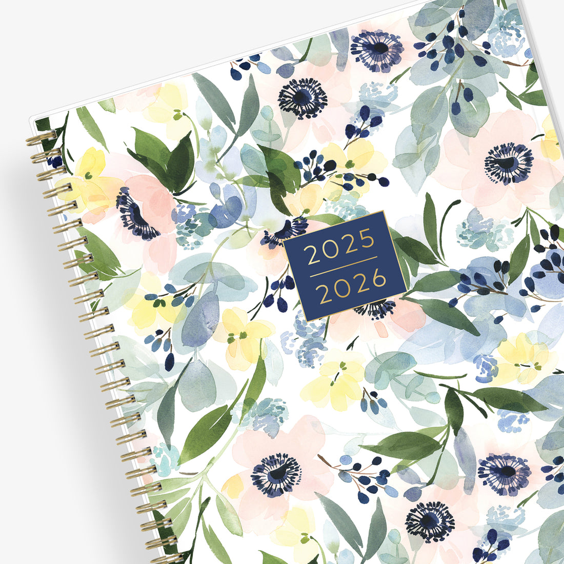 Anemones 2025-2026 Weekly and Monthly 8.5x11 Planning Calendar