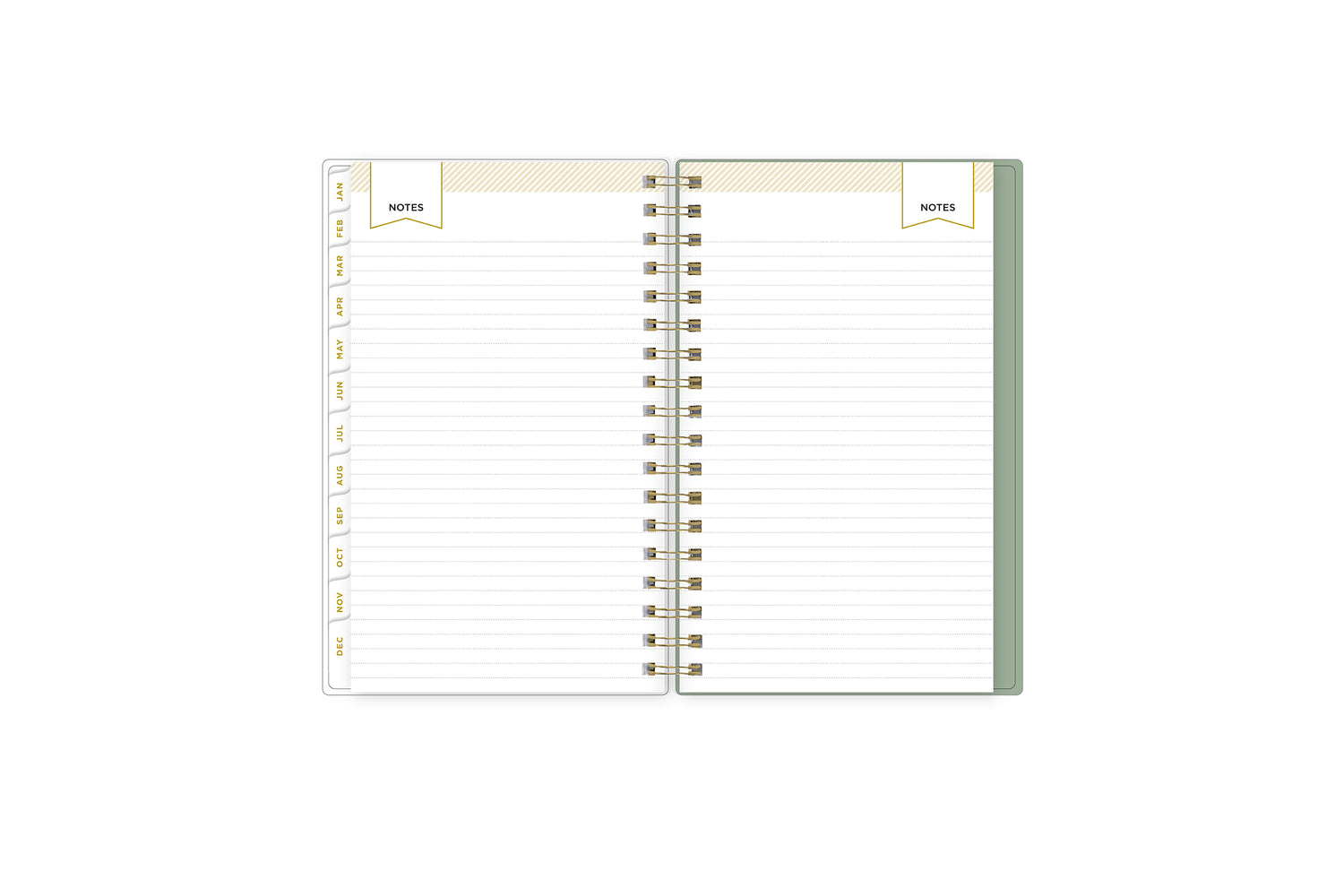 lined notes pages on this 2025 planner
