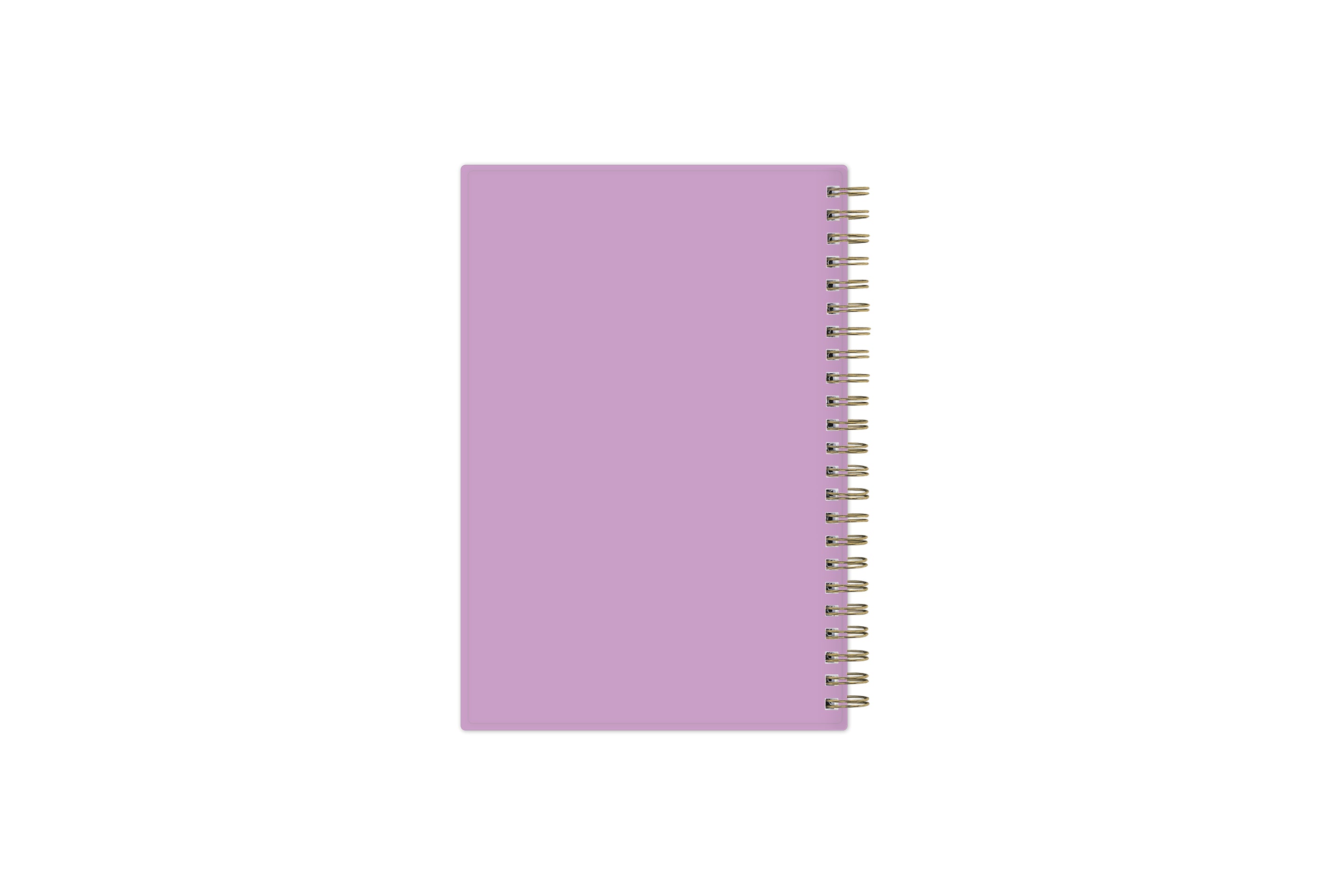 solid lavender back cover in 5x8 planner size.