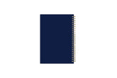 2025-2026 navy blue back cover on this academic planner 5x8