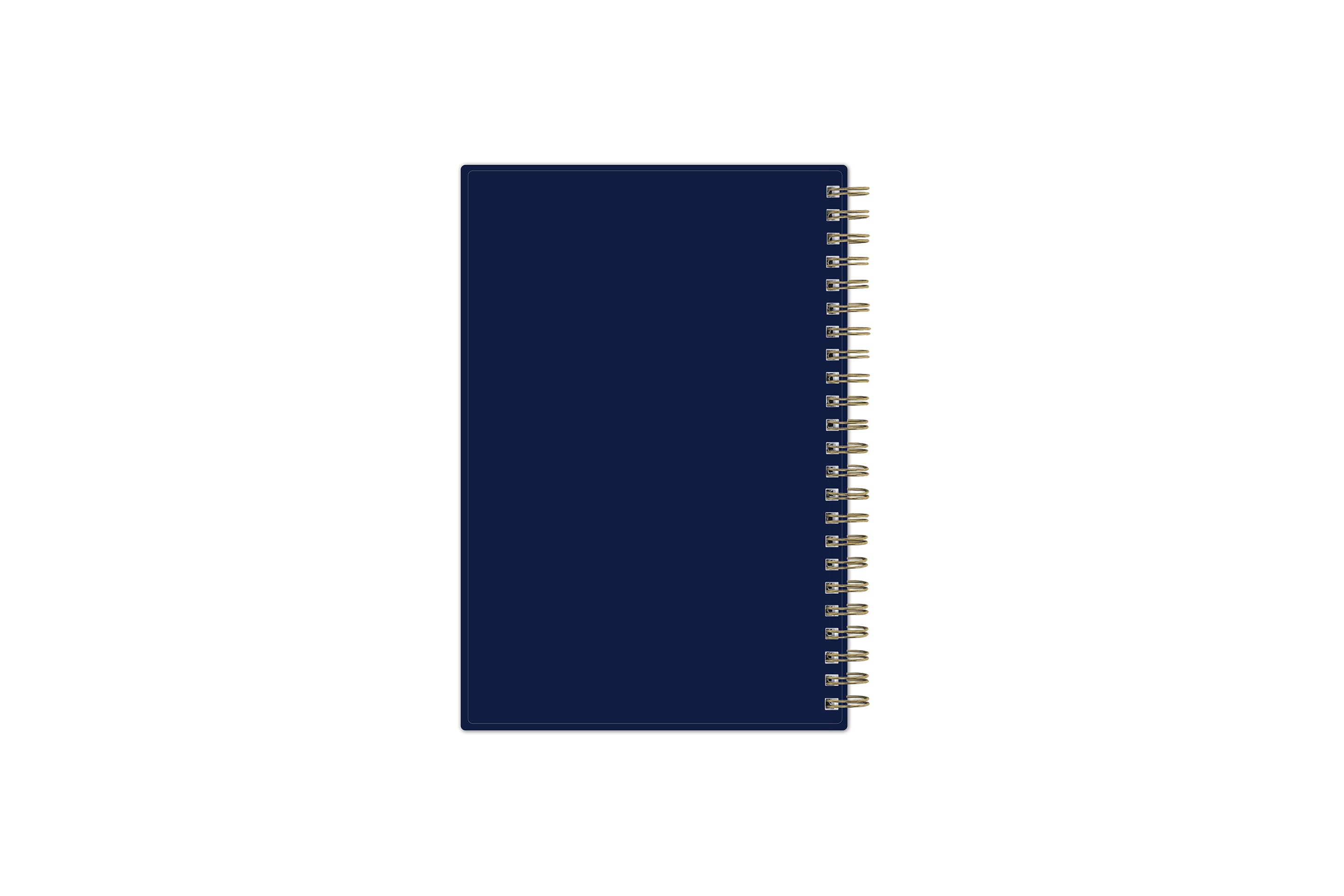 2025-2026 navy blue back cover on this academic planner 5x8