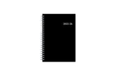 professional black front cover on this 2025-2026 weekly monthly planner