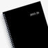 2025-2026 professional weekly monthly planner in 7x9 size and black front cover