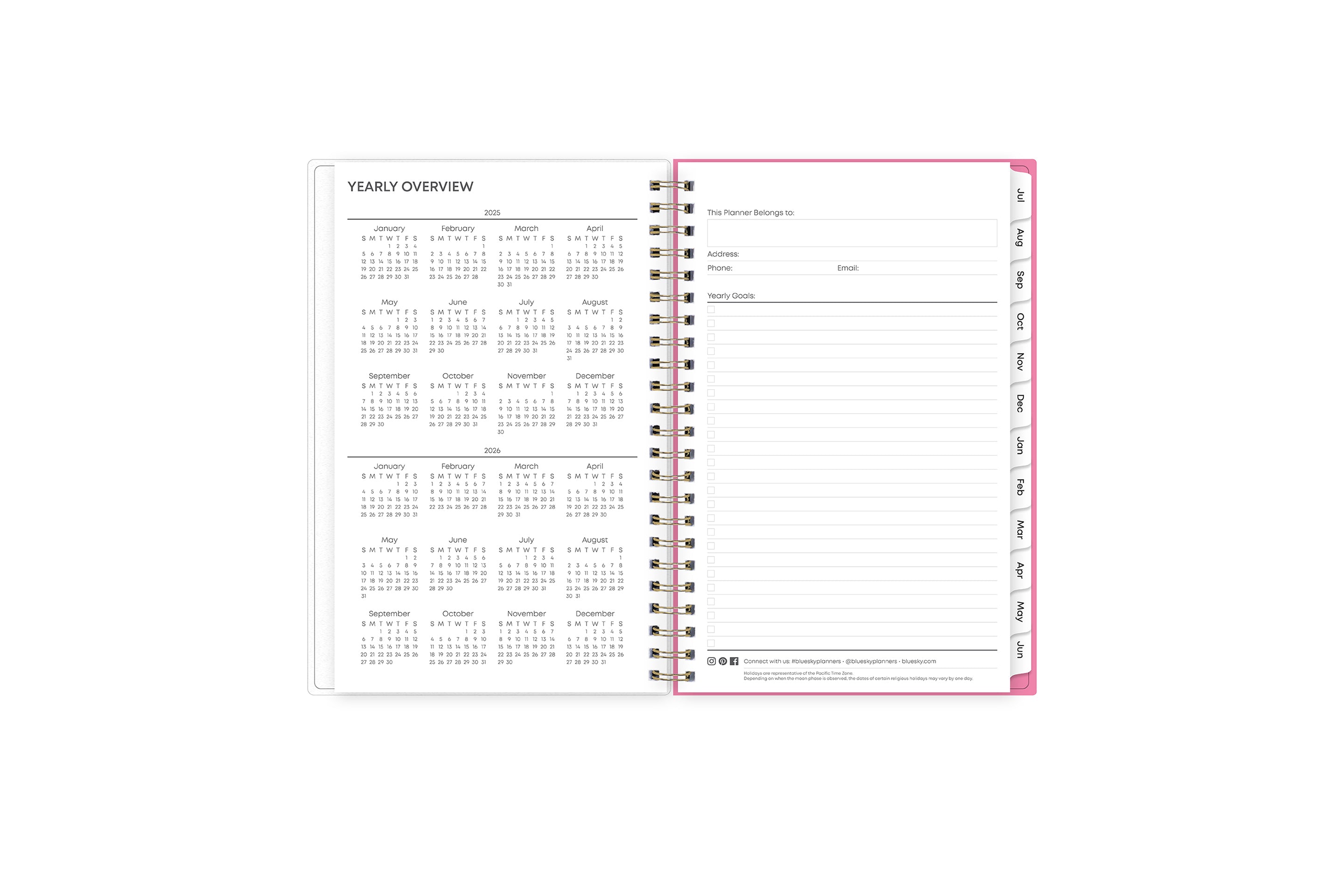 Roosevelt 2025-2026 Weekly 5x8 Planning Calendar