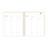 daily academic planner featuring a daily view with notes section, to-do lists, check list, time stamps, and ample lined writing space in a 8x10 planner size