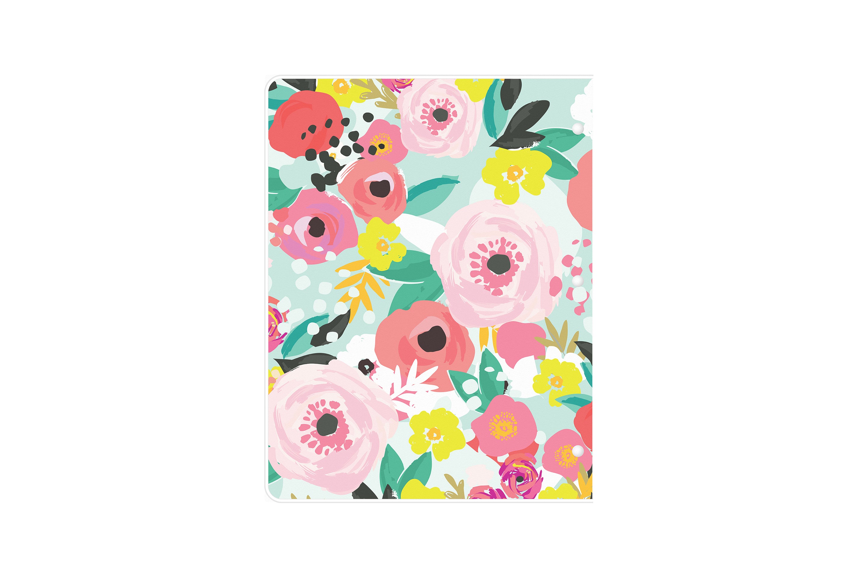 monthly planner and organizer by Day Designer featuring a fun, floral back cover in 8.5x11 size for 2025-2026, Day Designer for Blue Sky