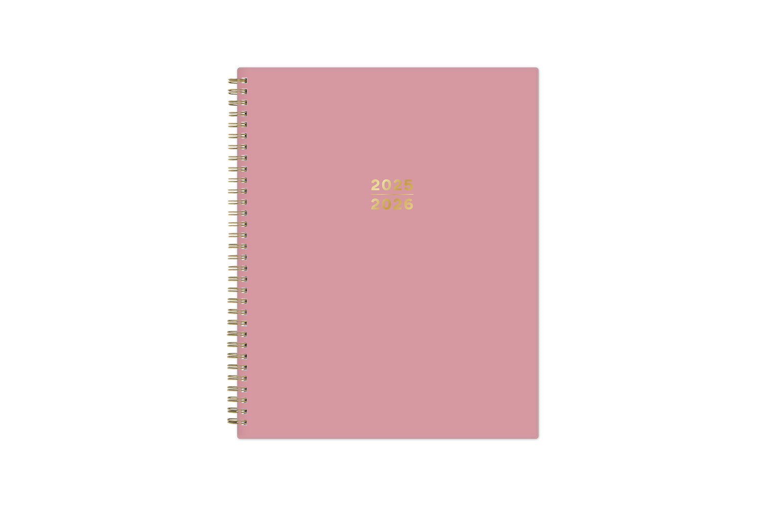 blush front cover for 2025-2026 weekly planner in 8.5x11 planner size