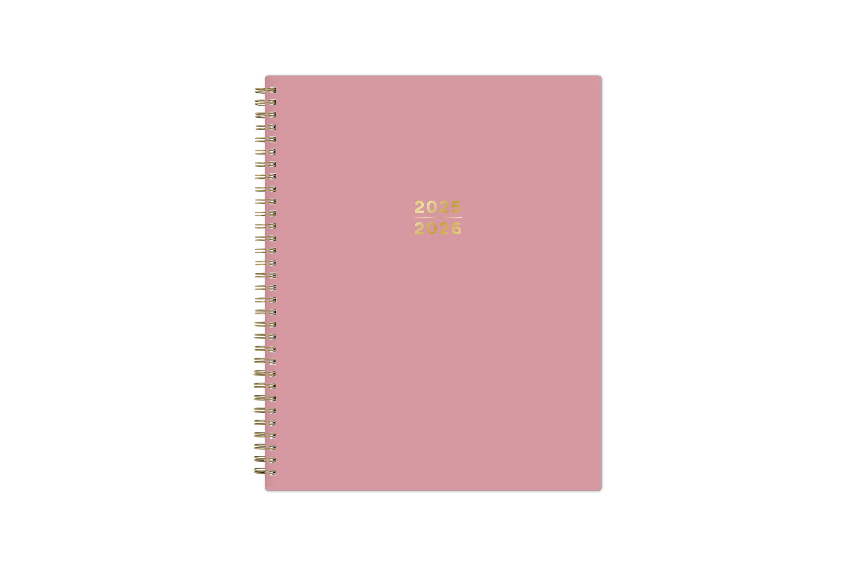 blush front cover for 2025-2026 weekly planner in 8.5x11 planner size