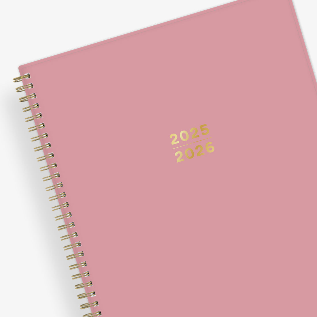 Dusty Rose 2025-2026 Weekly 8.5x11 17-Month Planning Calendar