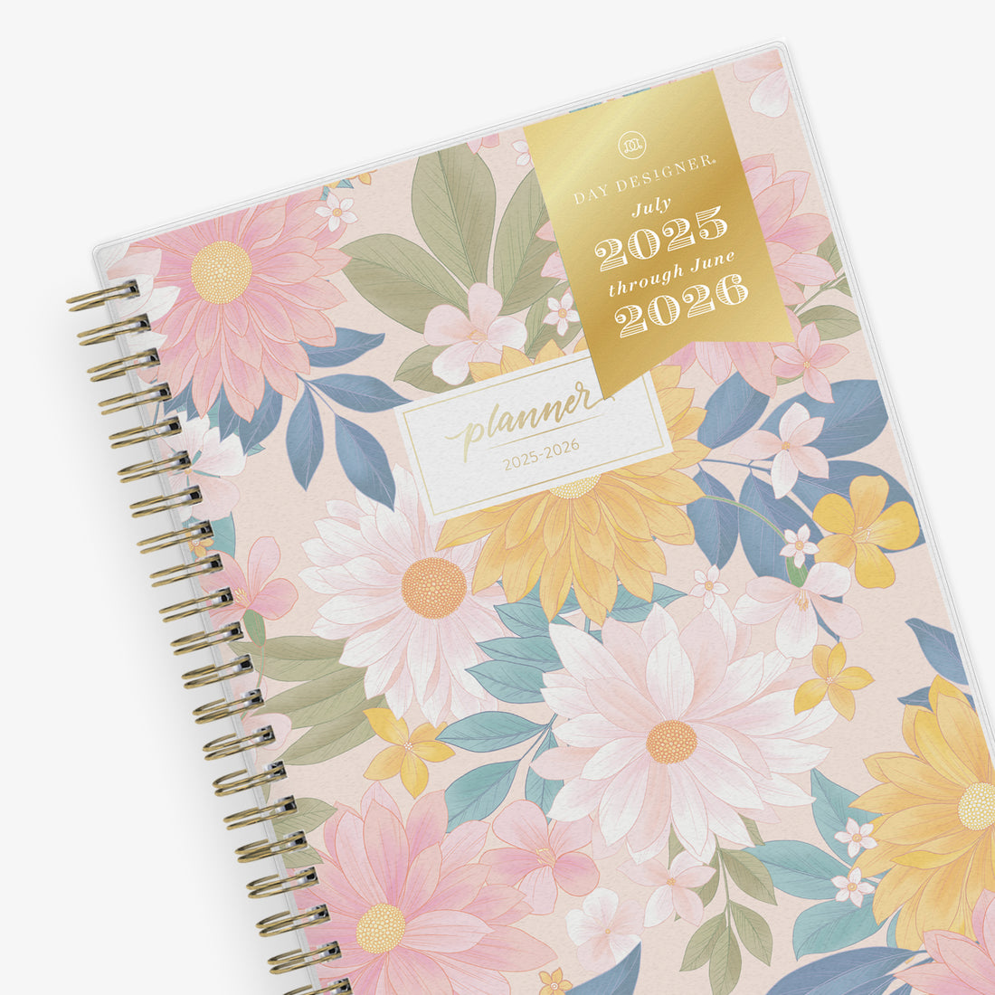 Daisy Garden Sorbet 2025-2026 Weekly Planner Notes 5.875x8.625