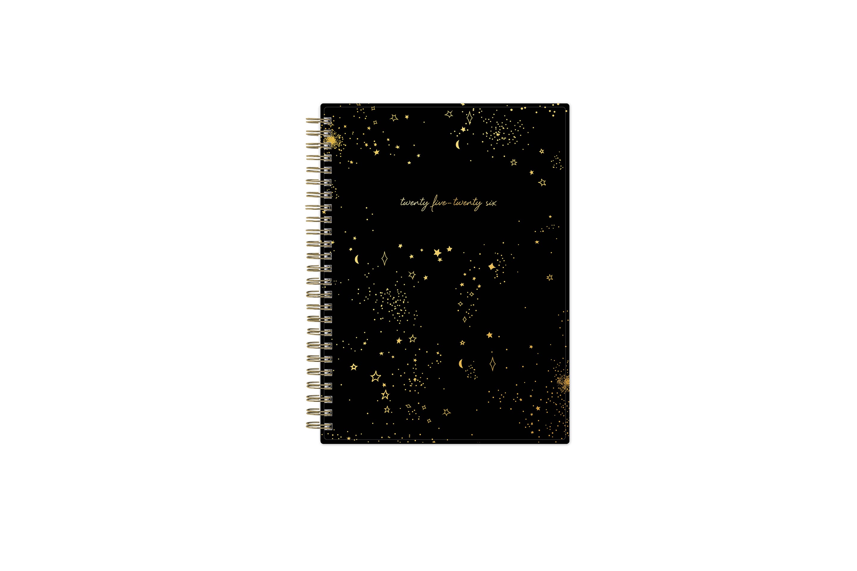 multiple stars and gold flakes on this weekly planner for july 2025 - june 2026