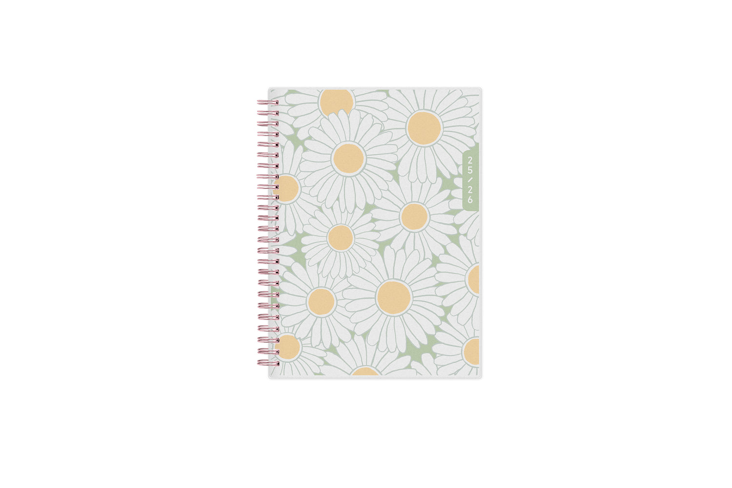 Daisies front cover in this 2025-2026 weekly planner notes