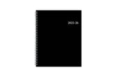 2025-2026 professional weekly monthly planner in 8.5x11 size and black front cover