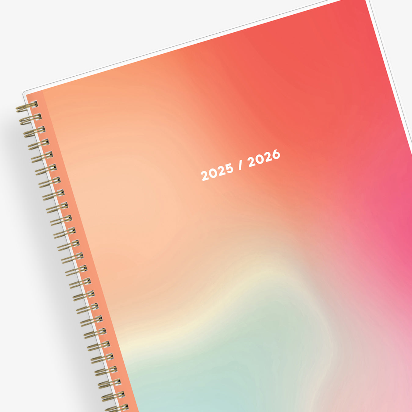 orange ombre sorbet front cover in 8.5x11 planner size