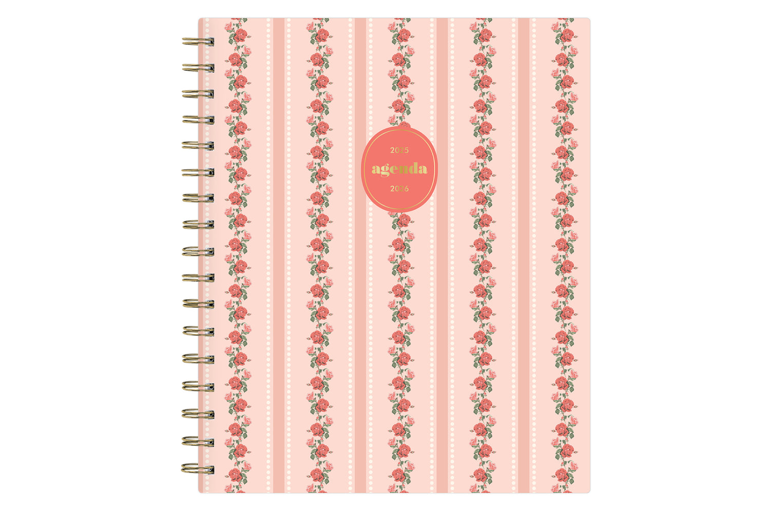 rosie stripe front cover on this 2025-2026 academic 7x9 planner