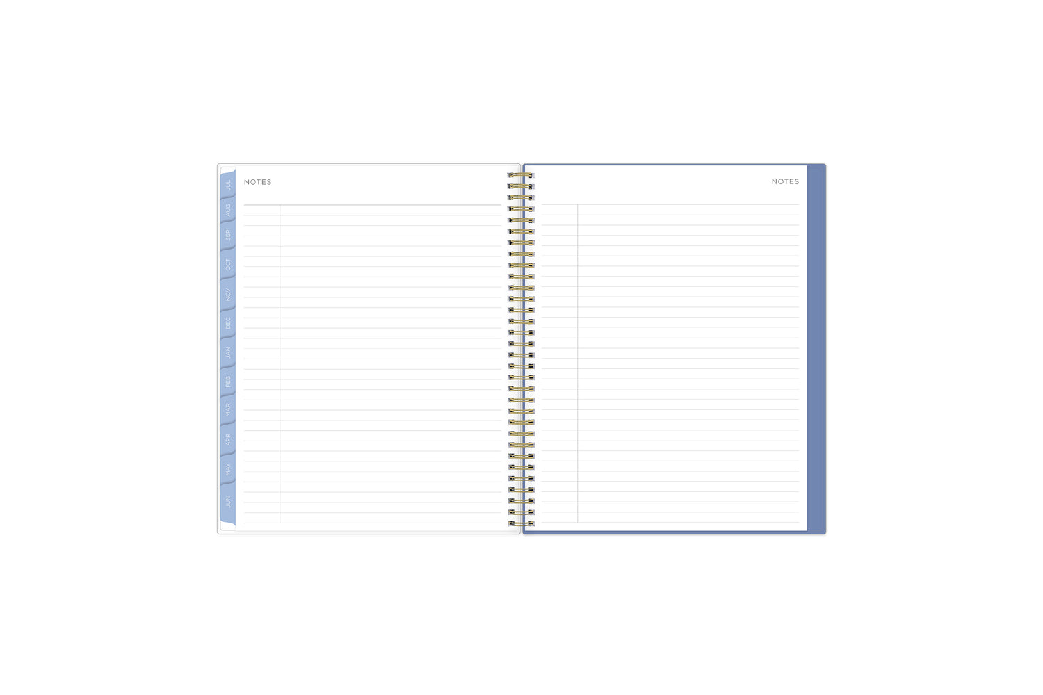 lined notes pages on this student planner in 8.5x11