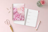 july 2025 - june 2026 pink floral front cover academic planner