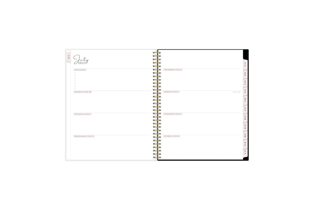 Ana 2025-2026 Weekly Monthly 8.5x11 Rach Parcell for Blue Sky Planning Calendar