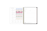 2025-2026 yearly overview with ownership information sticker sheet, and blush monthly tabs