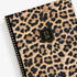 leopard print front cover on this 2025-2026 academic planner 8.5x11