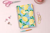 lemonade front cover on this 5x8 weekly monthly planner for 2025-2026