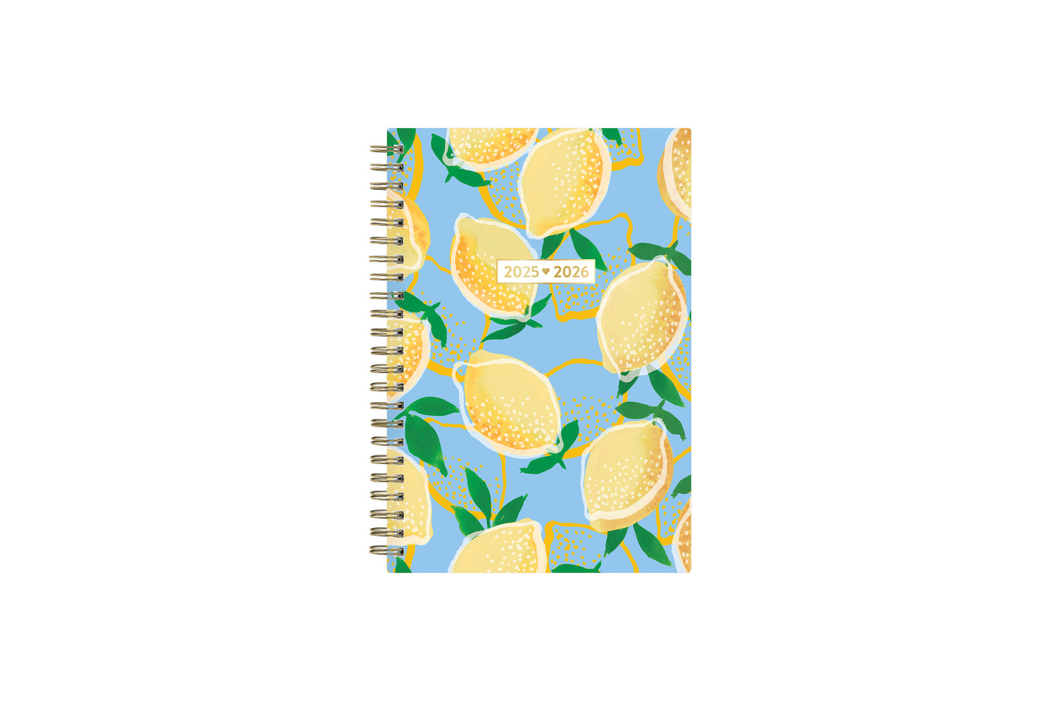 lemonade front cover on this 5x8 weekly monthly planner for 2025-2026