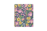 floral front cover for the 2025-2026 weekly monthly academic planner 8.5x11 size