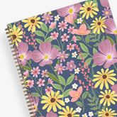 floral front cover for the 2025-2026 weekly monthly academic planner 8.5x11 size