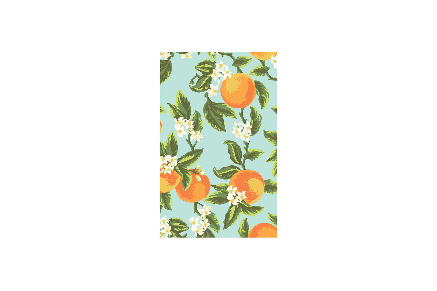 orange blossom 5x8 monthly planner with 24 months