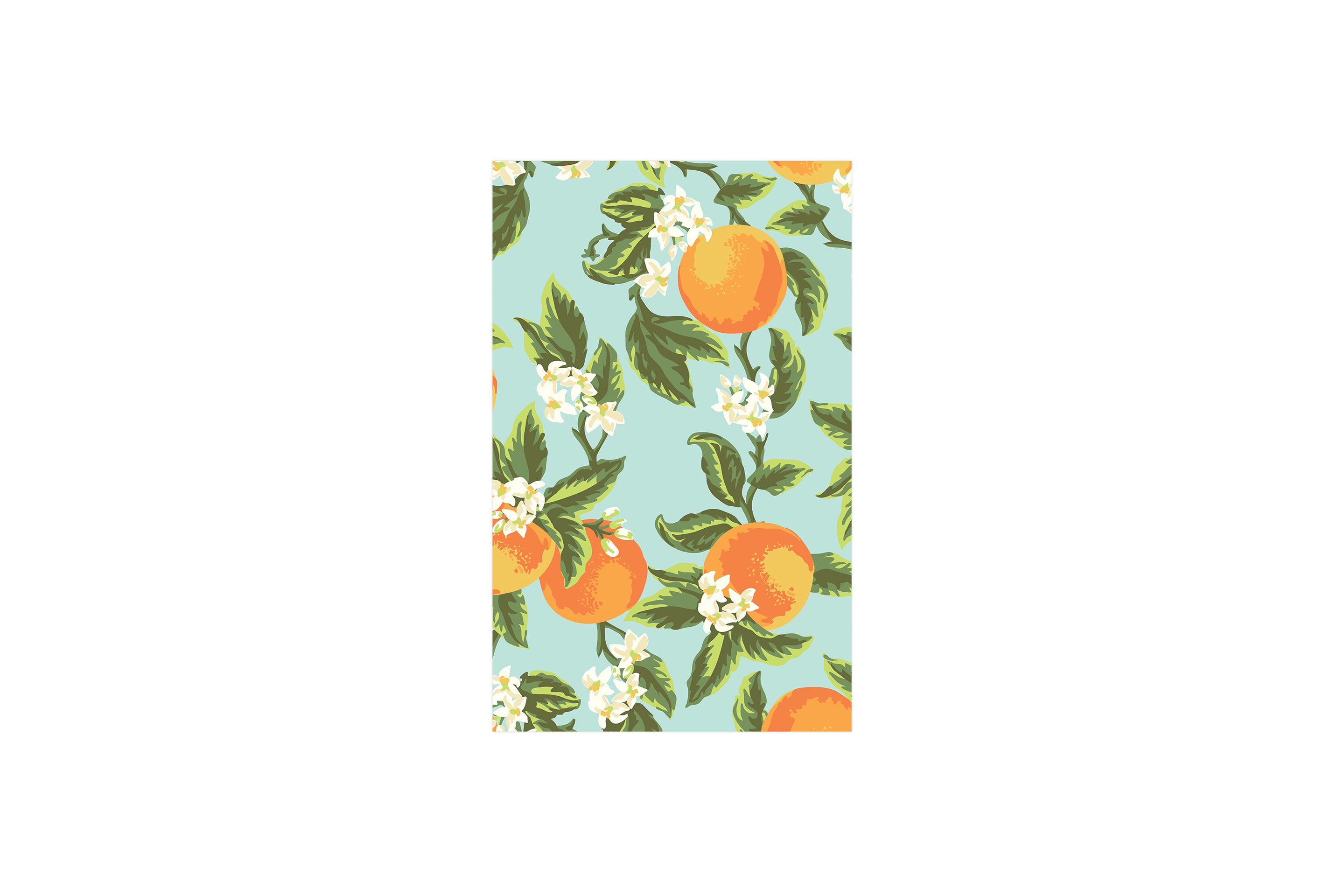 orange blossom 5x8 monthly planner with 24 months