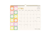 fun and playful daisy pattern on this 15x12 monthly academic calendar