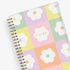 2025-2026 weekly monthly planner featuring daisys and back front cover. 5x8