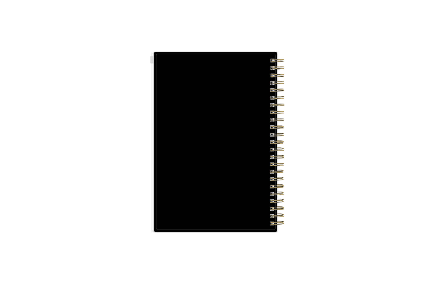 2025-2026 weekly monthly planner featuring a black back cover.