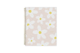 2025-2026 weekly monthly planner featuring a daisy and pink front cover.