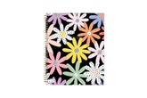 2025-2026 weekly monthly planner featuring a daisy and back front cover. 8.5x11