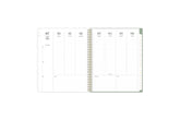 july 2025 - june 2026 academic planner featuring lined writing space and vertial planning for each day, top 3 priorities, notes section, and goals.