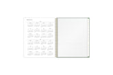 2025-2026 reference calendar with poly storage pocket and white monthly tabs