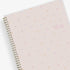 small confetti and blush front cover on this 2025-2026 student lesson planner