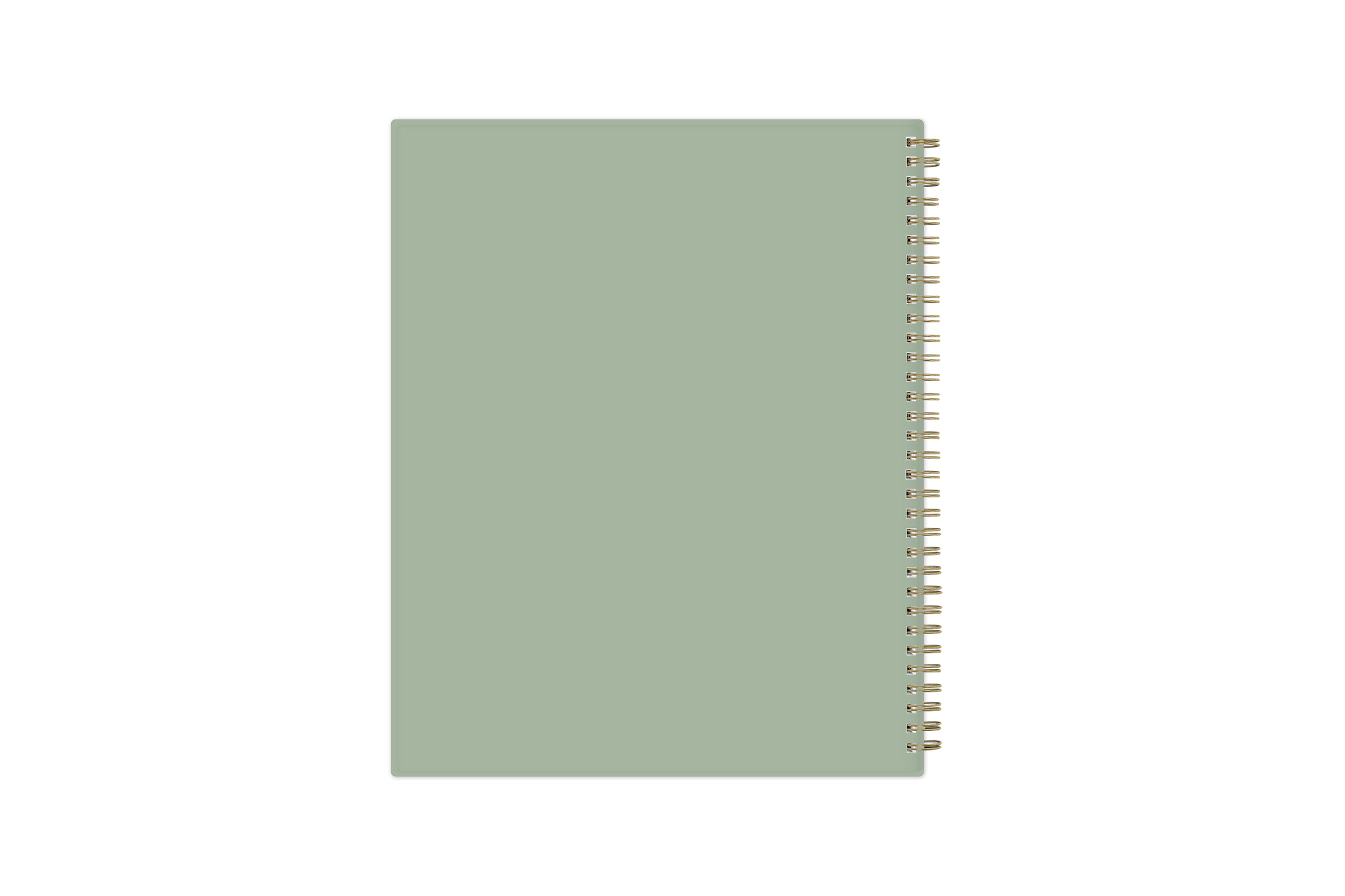 oranges front cover with olive background on this 8.5x11 2025-2026 academic planner