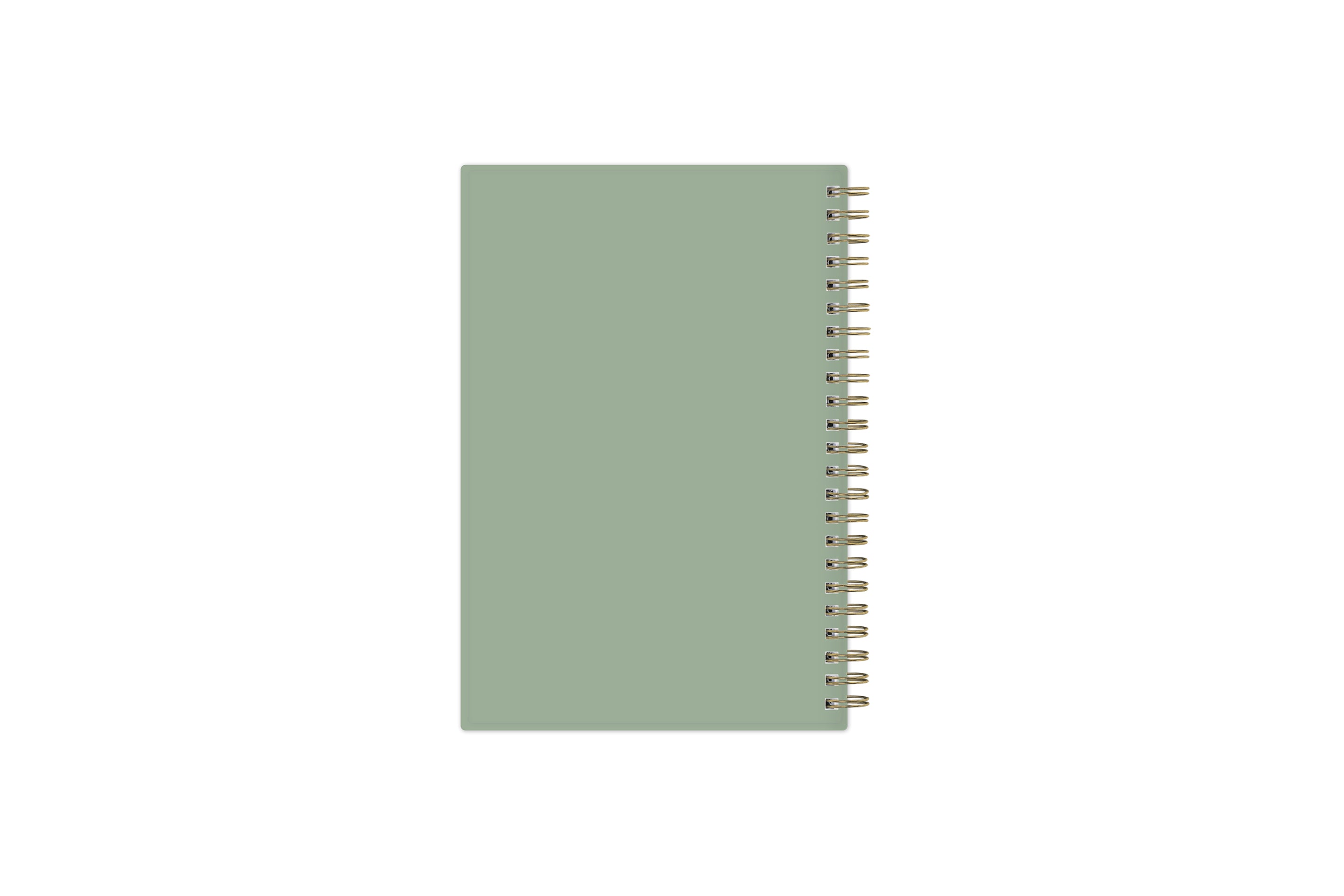 oranges front cover with olive background on this 5x8 2025-2026 academic planner