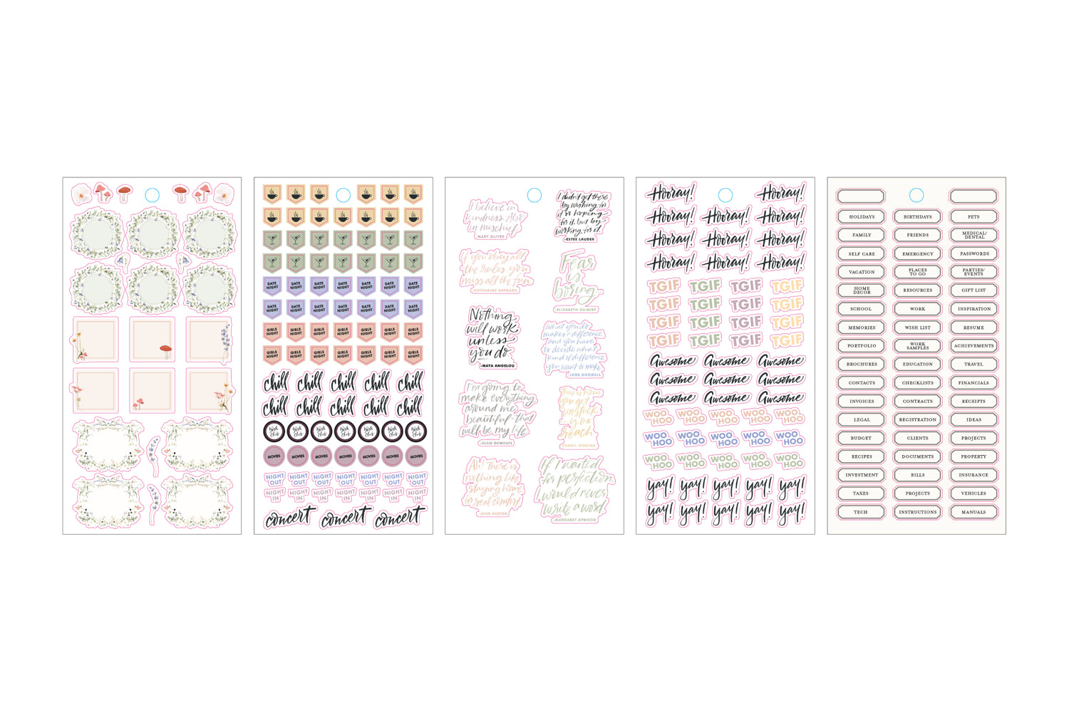 The Everygirl - Every Day &amp; Every Month Sticker Book 1870+ Stickers