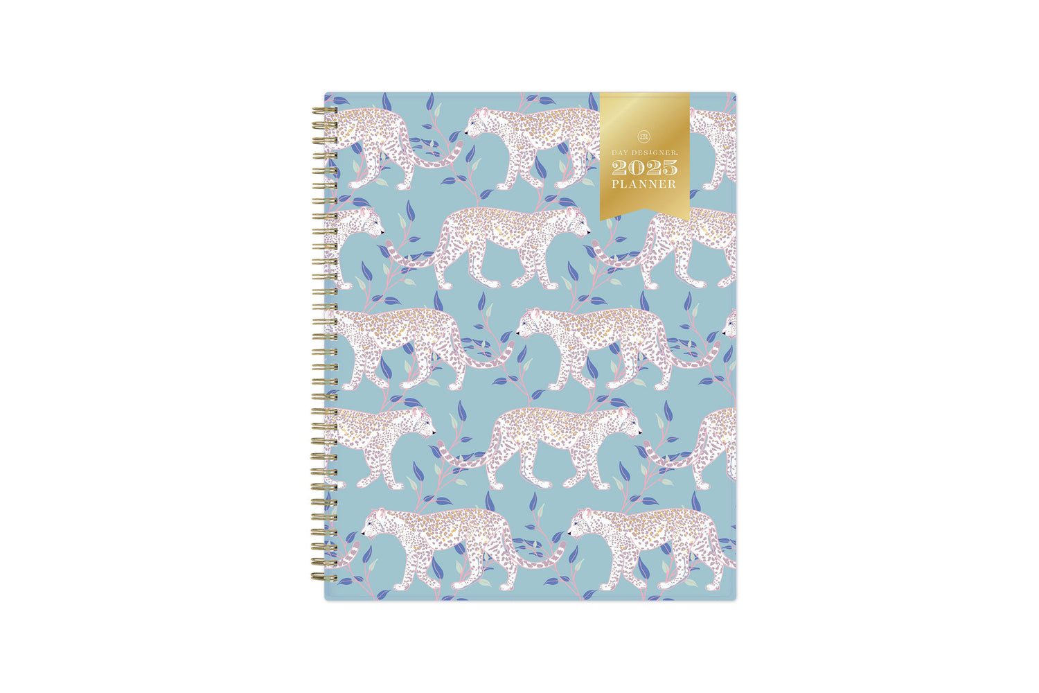 Jungle Cat 2025 Weekly Monthly 8.5x11 Day Designer for Blue Sky Planning Calendar